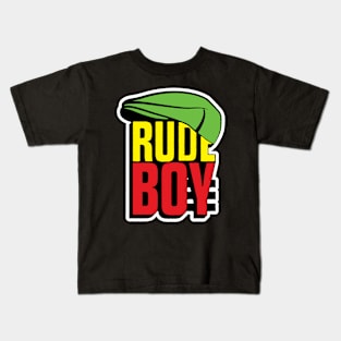 rude boy cap Kids T-Shirt